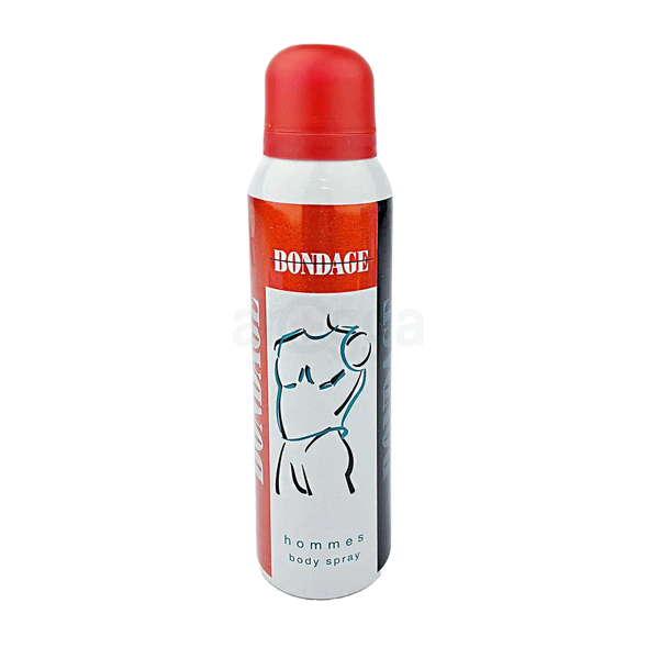 Bondage Hommes Body Spray 150ml for men with masculine packaging